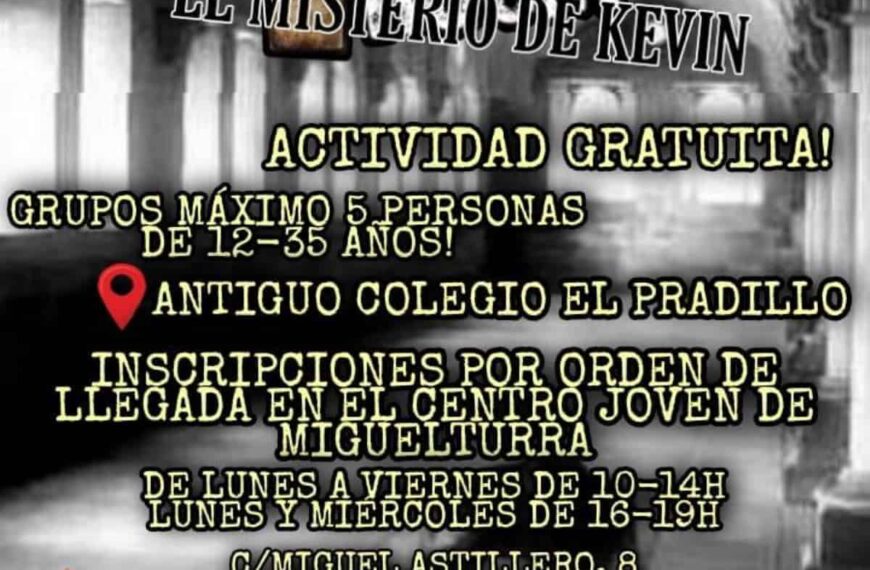 «Escape Room» gratuito para jóvenes de 12 a 35 años en Miguelturra