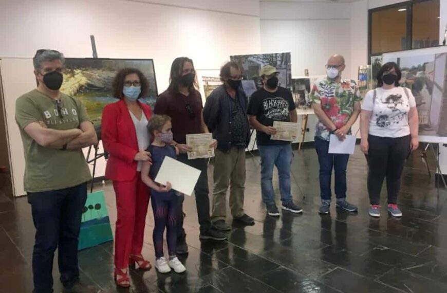 Javier Martín ganador del primer premio del XIII Certamen de Pintura Rápida “Villa de Miguelturra”