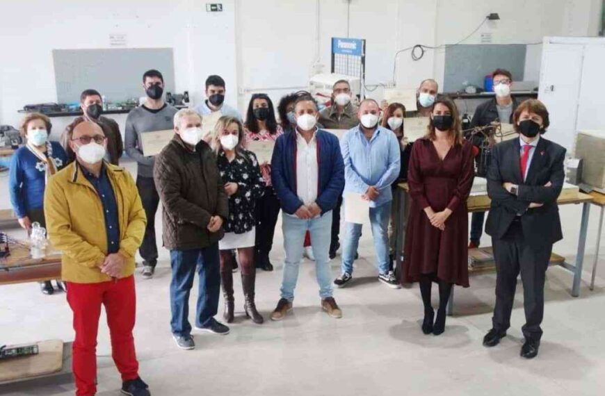 Clausura del 6º taller de empleo “Montaje y mantenimiento de instalaciones frigoríficas” en Corral de Calatrava