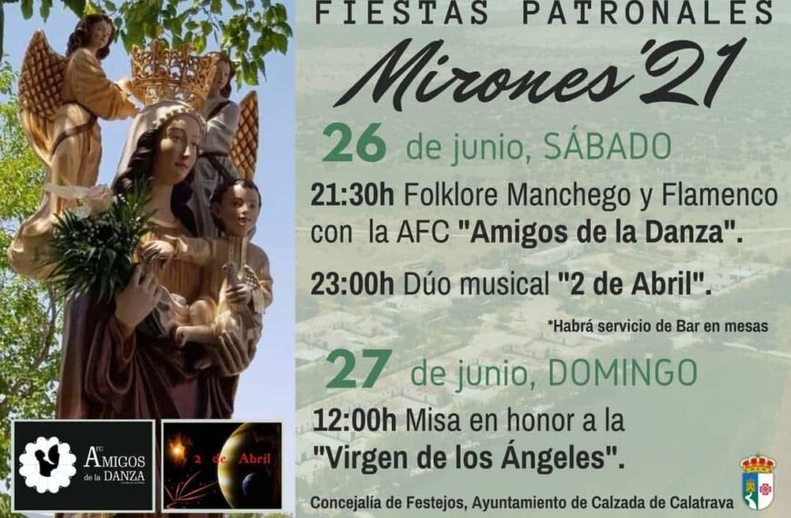 La pedanía calzadeña de Mirones se prepara para celebrar sus fiestas en honor a la Virgen de los Ángeles