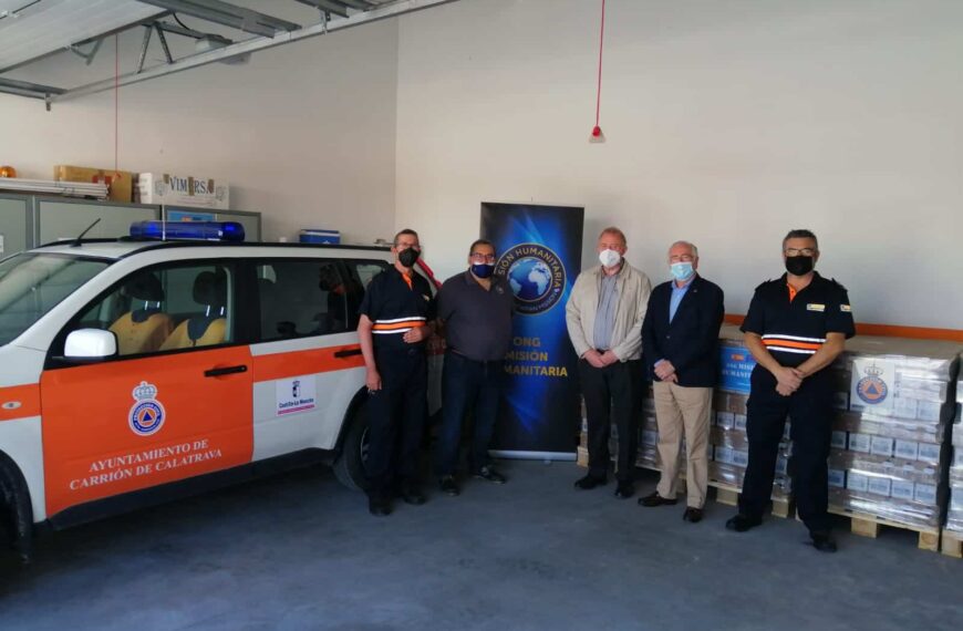 Las agrupaciones de Protección Civil de Ciudad Real reciben una donación de 25.000 dosis de gel hidroalcohólico gracias a la ONG Misión Humanitaria
