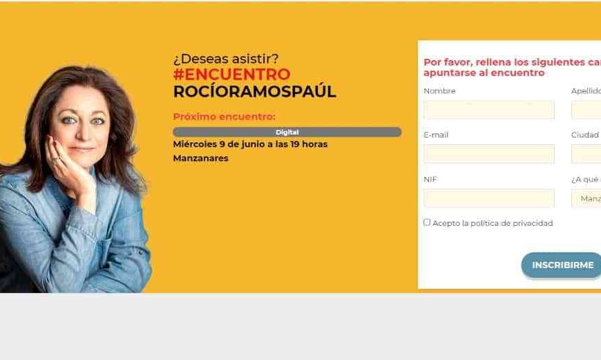 Rocío Ramos-Paúl mantendrá un encuentro online con padres y educadores de Manzanares el 9 de junio