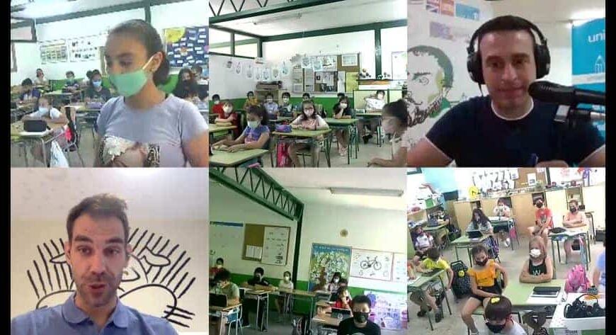 El colegio Cervantes y José Manuel Calderón juntos en la Carrera Gotas de UNICEF