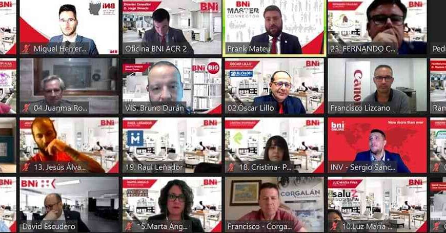 Miembros de BNI Confianza Puertollano se reúnen telemáticamente con la alcaldesa de Puertollano