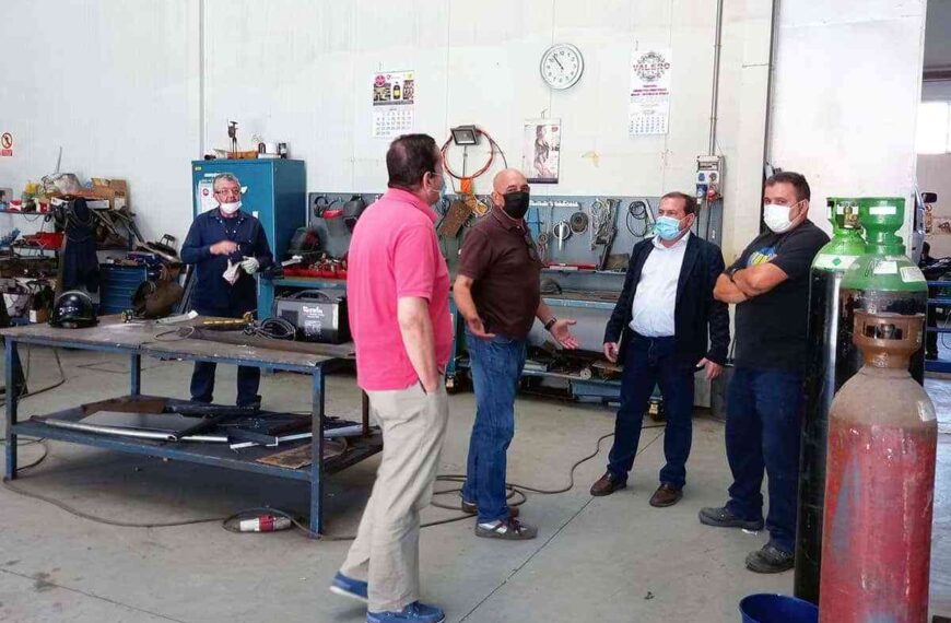 Una visita a las dependencias de obras y servicios municipales realizó Adolfo Muñiz