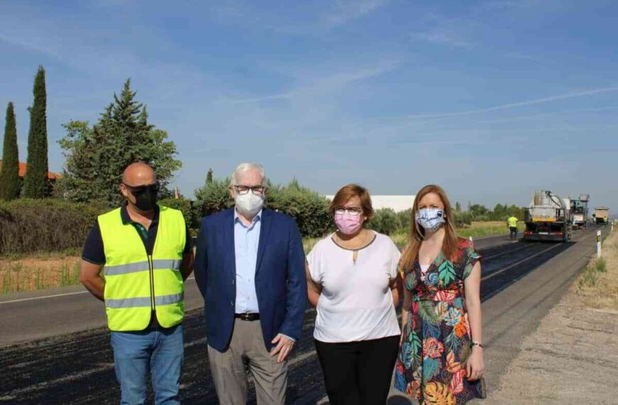 El Gobierno regional invierte 230.000 euros en renovar el firme de un tramo de la CM-412 próximo a Valdepeñas