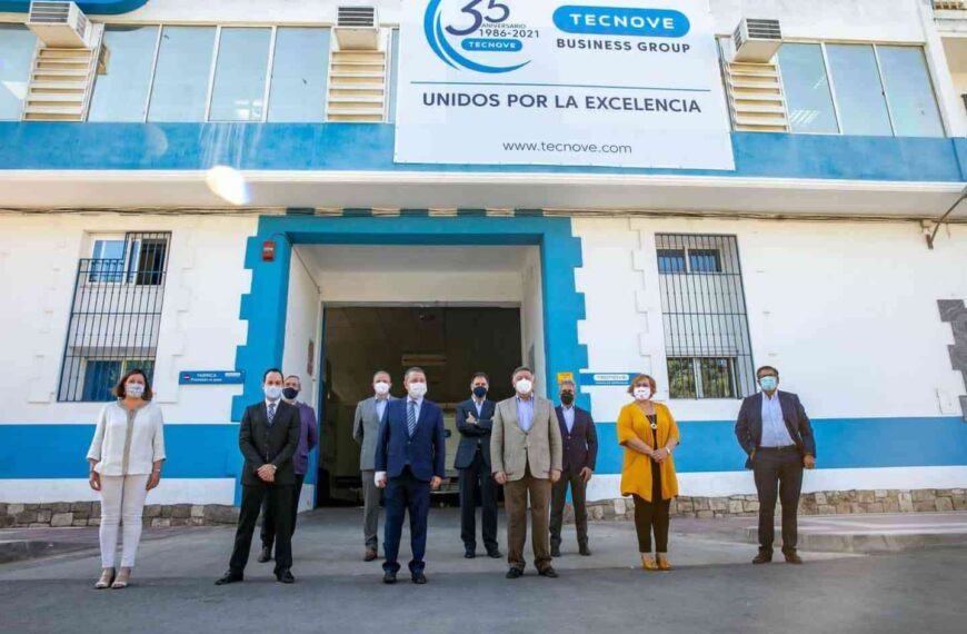 La empresa herenciana Tecnove recibió la visita del Presidente García-Page