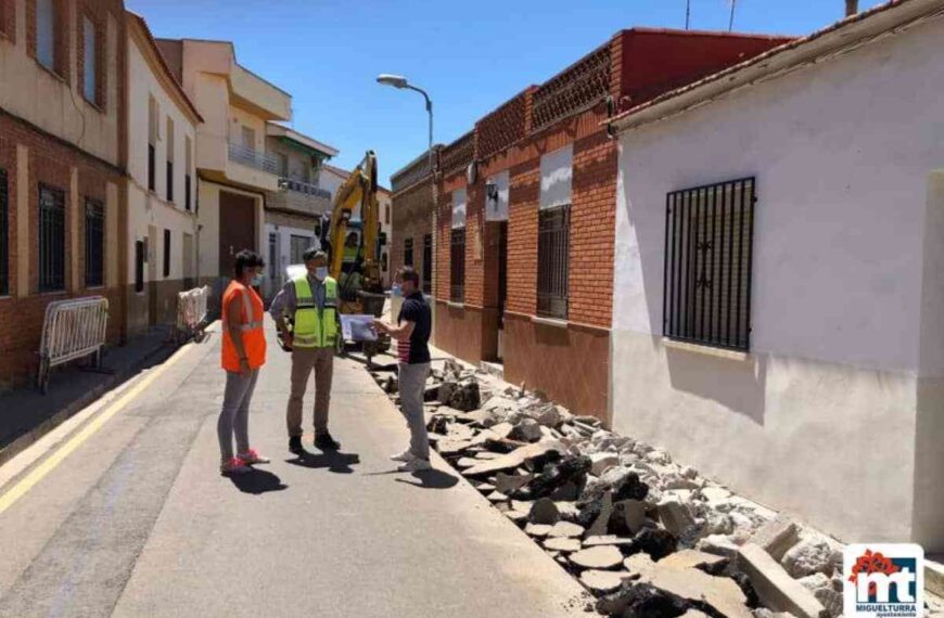 Inician las obras de mejora y accesibilidad en el Barrio de Oriente de Miguelturra