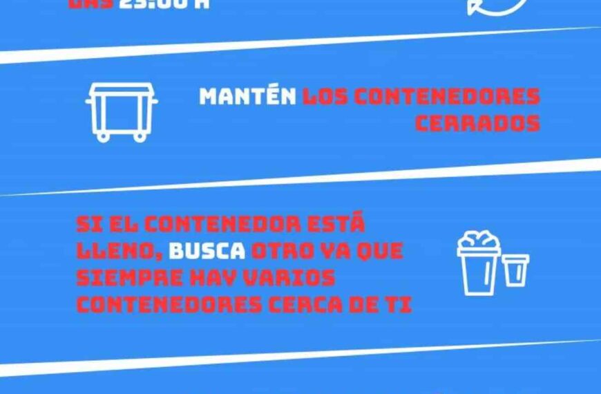 5 acciones importantes en beneficio de todos en el uso de los contenedores de basura en Miguelturra