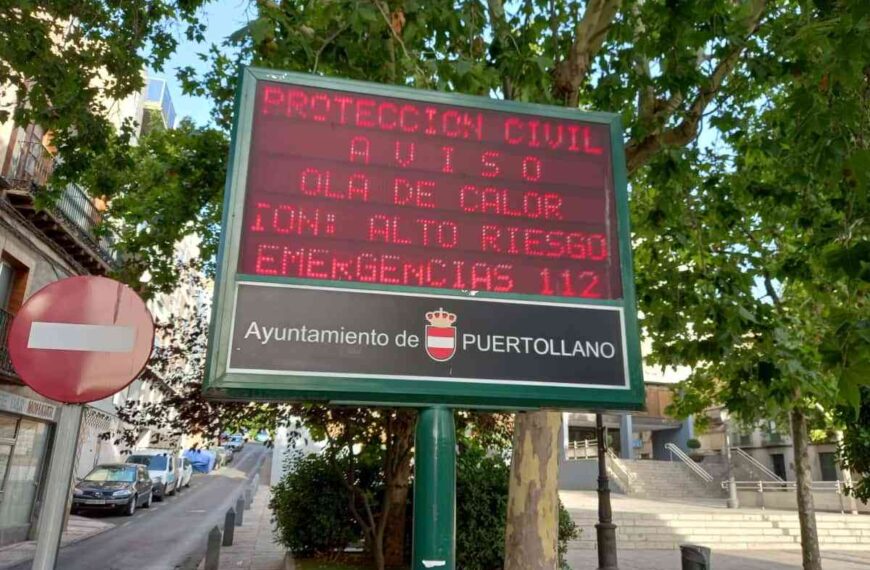 Comarca de Puertollano en AVISO AMARILLO y AVISO NARANJA por ola de calor