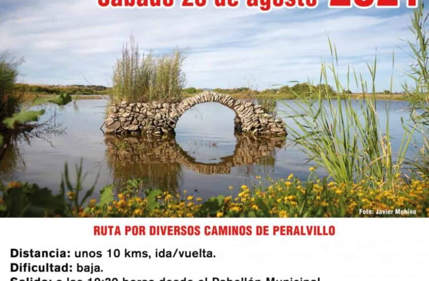 Ruta senderista por diversos caminos de Peralvillo el próximo 31 de agosto