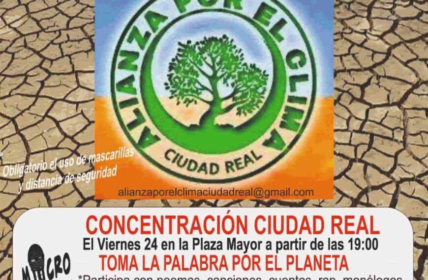 Alianza por el Clima se une el viernes 24 en Ciudad Real a la Huelga climática global