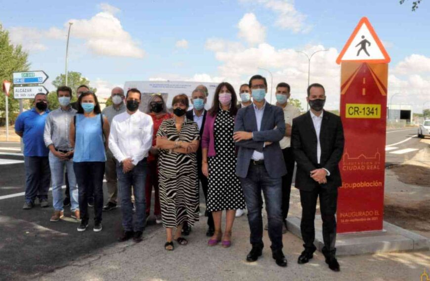 Inaugurada hoy la Ronda Este de Herencia, una apuesta por la movilidad sostenible