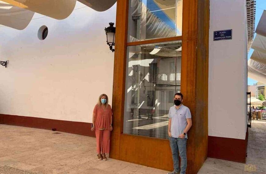 Instalado un ascensor en la Posada de los Portales emblemático edificio de la ciudad de Tomelloso