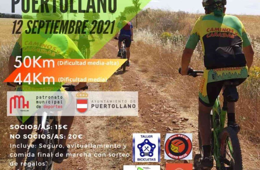 Marcha BTT este domingo 12 de septiembre con motivo de las fiestas patronales de Puertollano
