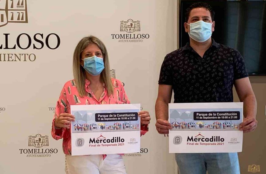 Mercadillo Final de Temporada el sábado 11 de septiembre en el Parque de la Constitución de Tomelloso