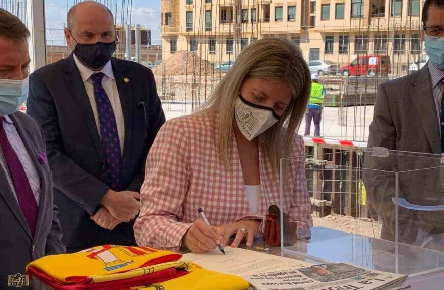 En simbólico acto colocaron hoy la primera piedra del nuevo centro de salud de Tomelloso