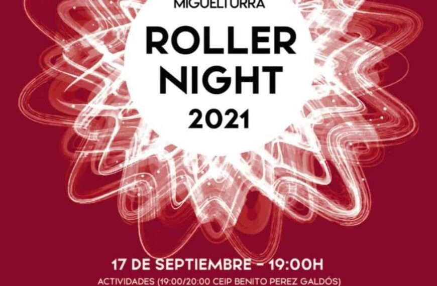 Ruta nocturna sobre patines «Roller night» gratuita el 17 de septiembre a las 19:00 horas en Miguelturra
