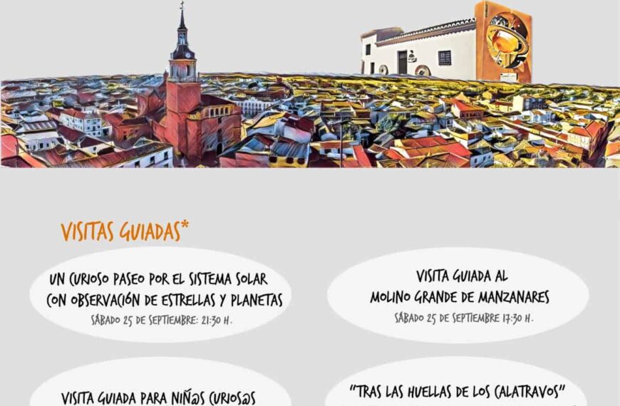 Visitas guiadas el 25 y 26 de septiembre Manzanares por el Día del Turismo
