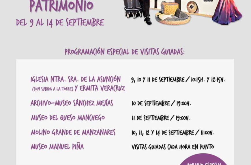 Visitas guiadas gratuitas para conocer el patrimonio cultural y museístico de Manzanares