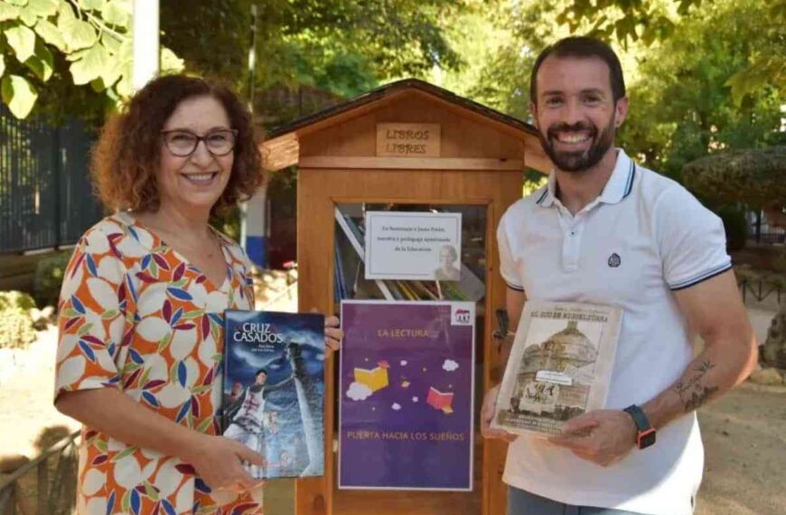 Inaugurado el primer «Biblioparque, Justa Freire»en el parque infantil Rivas Moreno de Miguelturra