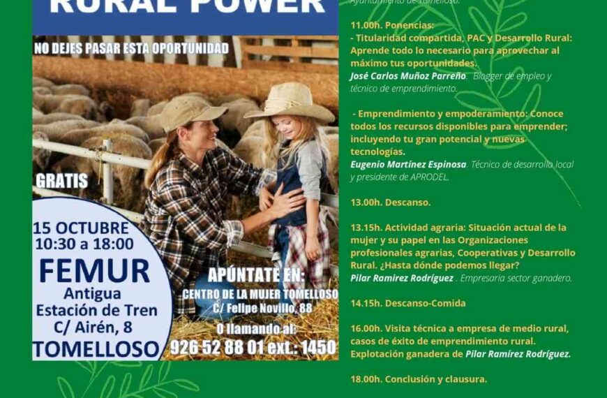 Celebración del Día Internacional de las Mujeres Rurales en Tomelloso con varias ponencias