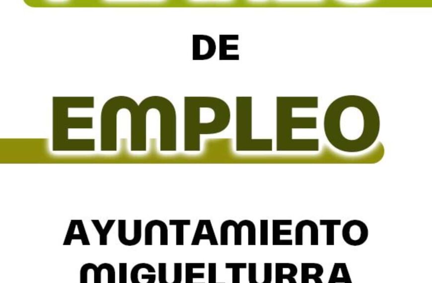 El plazo para participar en el Plan de Empleo Extraordinario de Miguelturra abierto hasta el 18 de octubre