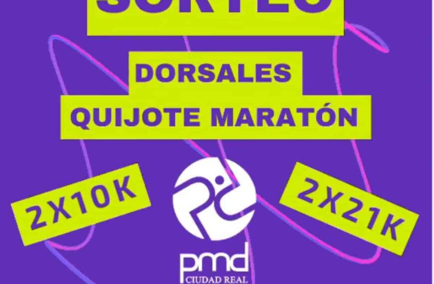 Patronato de Deportes de Ciudad Real sorteará 6 dorsales para distintas pruebas de Quijote Maratón