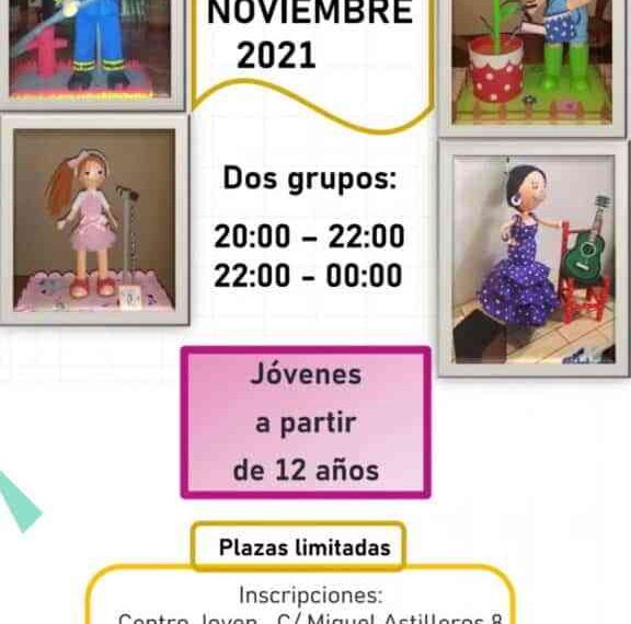 Taller de fofuchas para jóvenes de 12 años en adelante en el Centro Joven de Miguelturra el 20 de noviembre