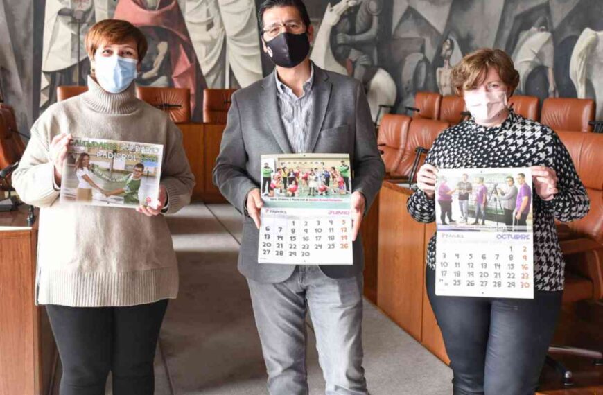 Calendario PADISBOL con la participación de la familia de balonmano de Bolaños y el apoyo de la Diputación de Ciudad Real