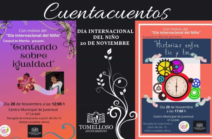 2 cuentacuentos para celebrar el Día Internacional del Niño en Tomelloso