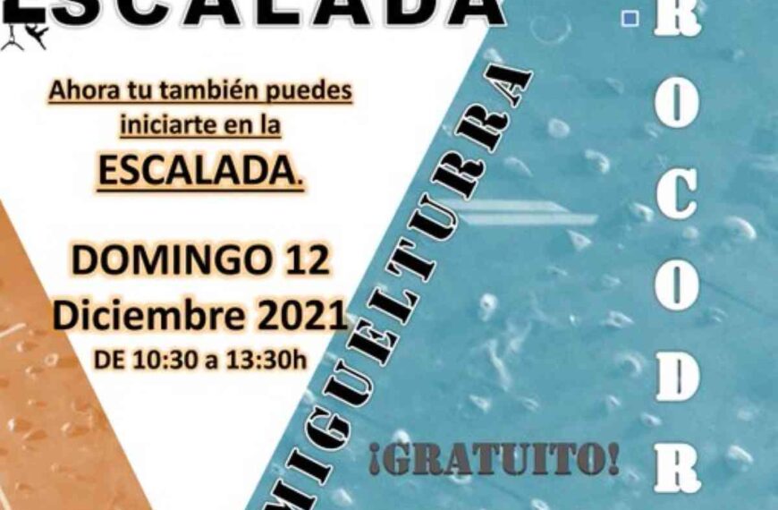 Curso de iniciación a la escalada el domingo 12 de diciembre en Miguelturra