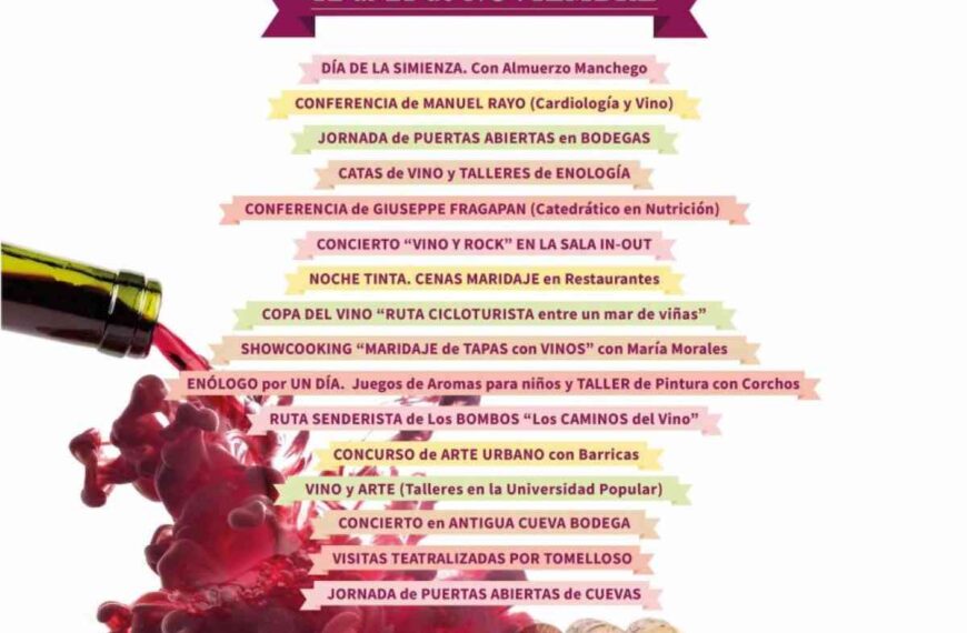 “Descorcha Tomelloso” del 12 al 21 de noviembre por el Día Mundial del Enoturismo