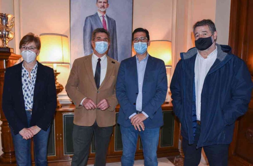 Marciano Sánchez nuevo presidente de la AECC en Ciudad Real fue recibido en el Palacio Provincial