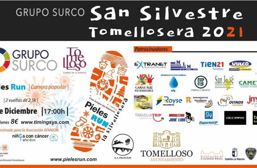 La San Silvestre Tomellosera 2021 abre su plazo de inscripción desde mañana