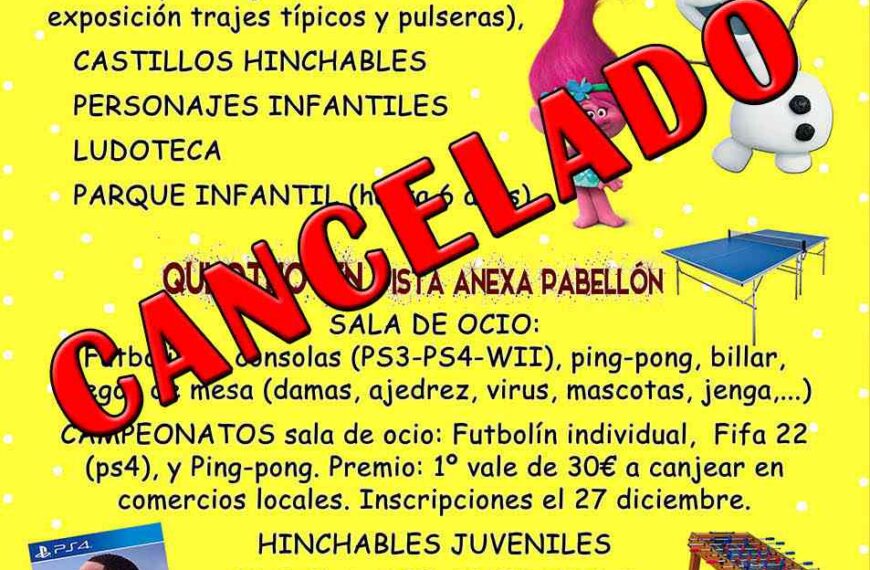 Ayto. Argamasilla de Alba: Se cancela Quijotilandia y Quijotijoven