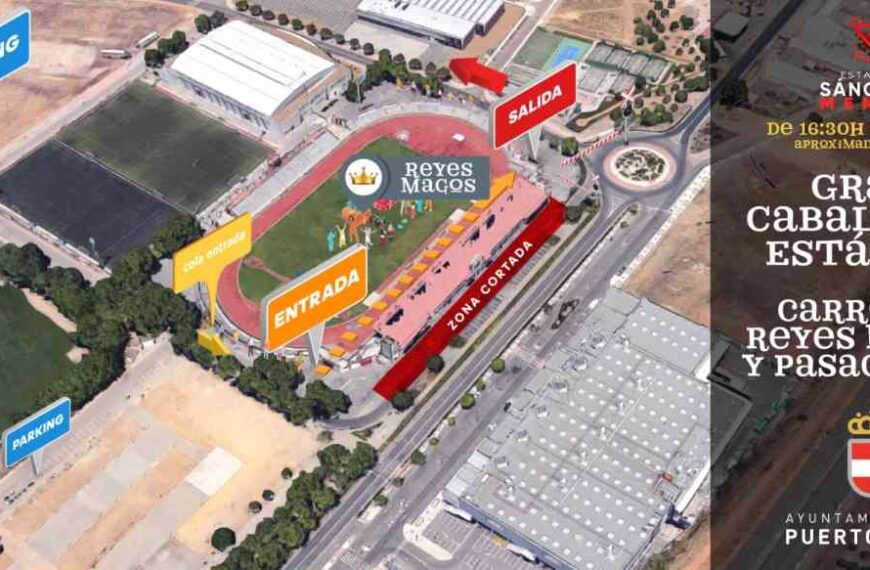 Cabalgata estática de Reyes Magos en Puertollano la tarde del 5 de enero