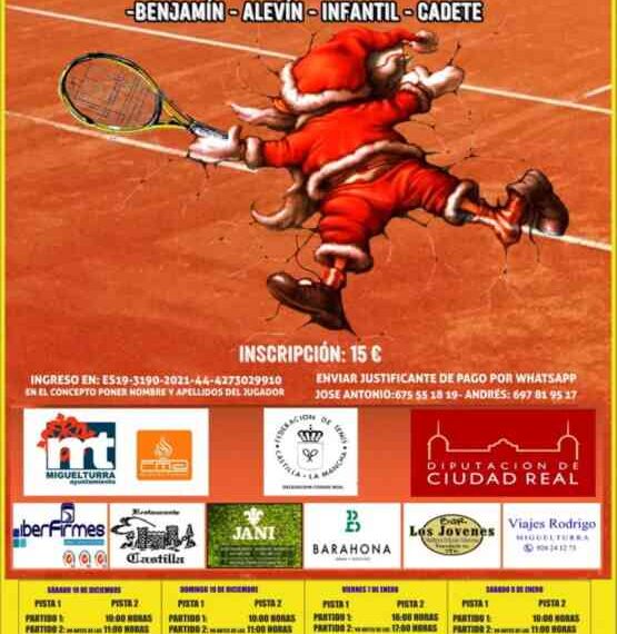 2ª edición del Master de Tenis de Navidad en Miguelturra del 20 de diciembre al 4 de enero