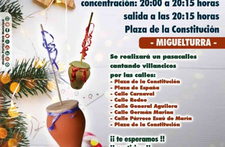 La “Zambomba Navideña” recorrerá las calles de Miguelturra el 17 de diciembre a partir de las 20 horas