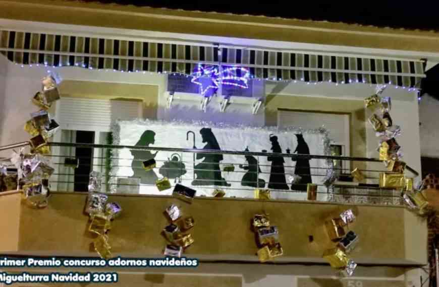 Ganadores del “concurso de adornos navideños en balcones y ventanas” en Miguelturra