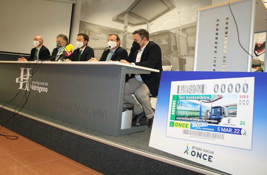 Imagen del Centro Nacional del Hidrógeno de Puertollamo estará en los cupones de la ONCE