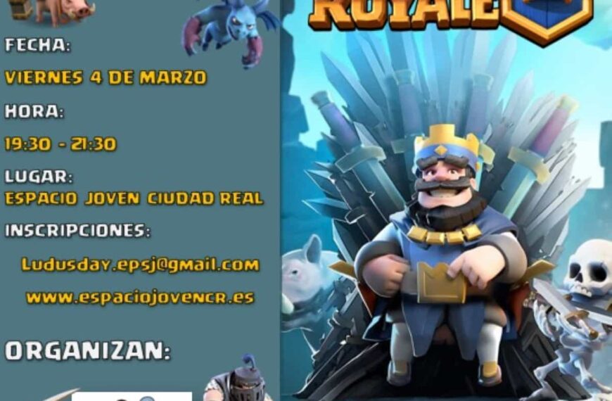 Abiertas las inscripciones para el torneo de Clash Royale en el Espacio Joven de Ciudad Real el 4 de marzo