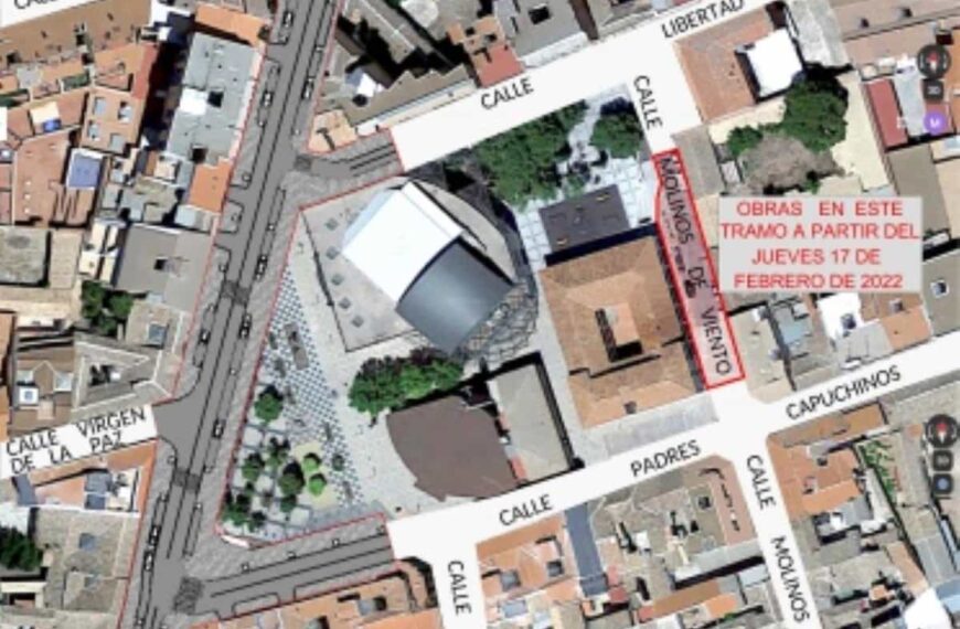 Inician los trabajos de reforma del tramo de la calle Molinos de Viento entre calles Libertad y Padres Capuchinos de Manzanares