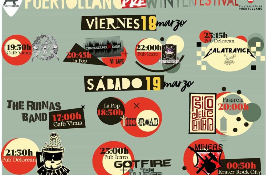 Prewinter Festival en Puertollano los días 18 y 19 de marzo
