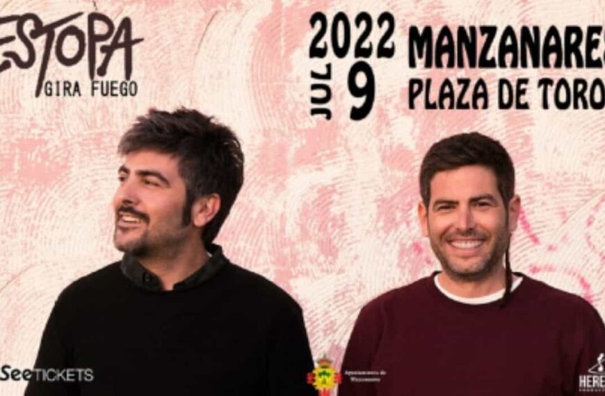 Ya están a la venta las entradas al concierto de Estopa en Manzanares que tendrá lugar el 9 de julio