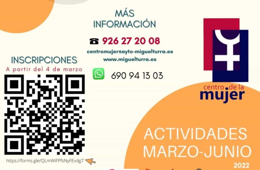 Actividades para el segundo trimestre del año del Centro de la Mujer de Miguelturra