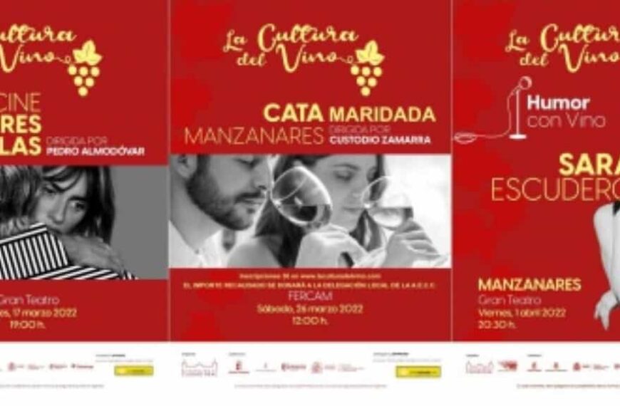 “La cultura del vino” llega a Manzanares con una película, un monólogo y una cata maridada en Fercam