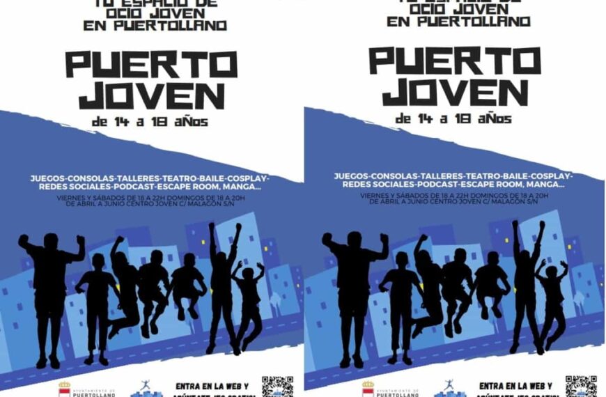 Puerto Joven del 1 de abril al 19 de junio para jóvenes de 14 y 18 años en Puertollano
