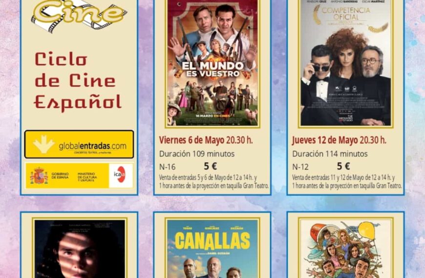 2 ciclos de cine durante mayo en Manzanares organizados por el área de Cultura del ayuntamiento