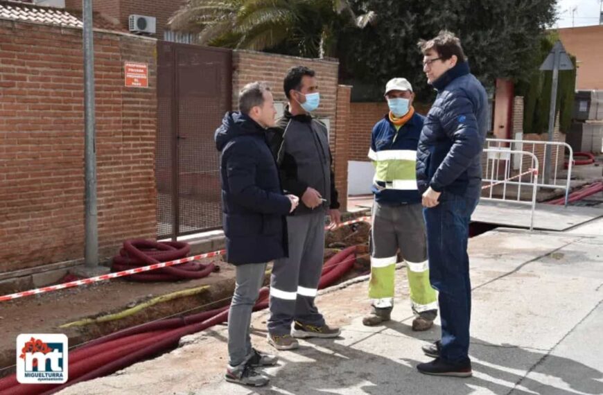 Avanzan obras en la Avenida de los Descubrimientos en Miguelturra iniciadas este 2022